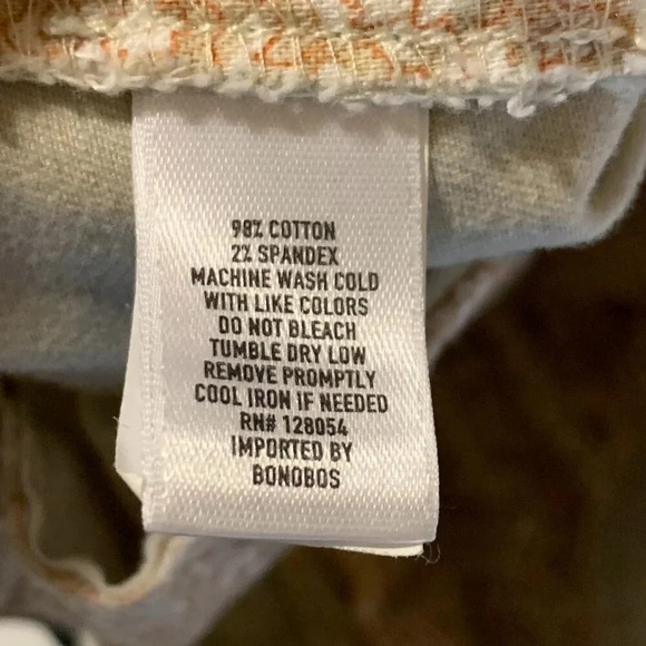 BONOBOS‎ Men's Stretch Washed Cotton Flat Front Chino 9-Inch Shorts Size 35 - Picture 9 of 13